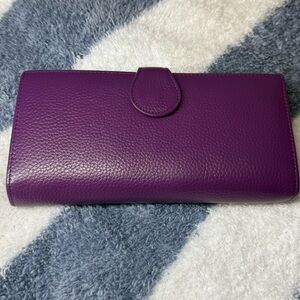 Elegant Purple Leather Women's Bag